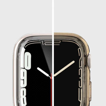 Etui nakładka case Spigen Ultra Hybrid do Apple Watch 7 45mm Crystal Clear