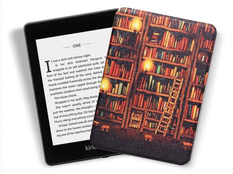 Etui obudowa Alogy Smart Case do Kindle Paperwhite 4 2018/ 2019 Złota Biblioteka + Folia ochronna