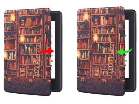 Etui obudowa Alogy Smart Case do Kindle Paperwhite 4 2018/ 2019 Złota Biblioteka + Folia ochronna