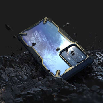 Etui obudowa Ringke Fusion X do Xiaomi 11T 5G/ 11T Pro 5G Black + Szkło