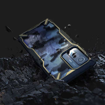 Etui obudowa Ringke Fusion X do Xiaomi 11T 5G/ 11T Pro 5G Camo Black