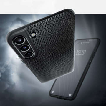 Etui obudowa Spigen Liquid Air do Samsung Galaxy S22 Matte Black + Szkło