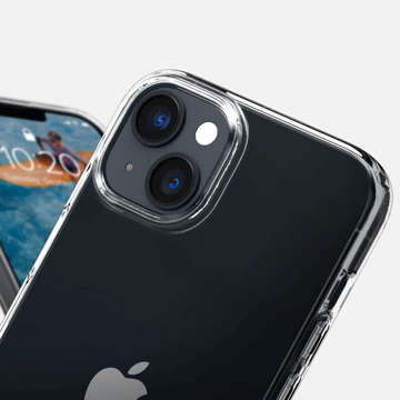 Etui obudowa case Spigen Liquid Crystal do Apple iPhone 14 Crystal Clear + Szkło
