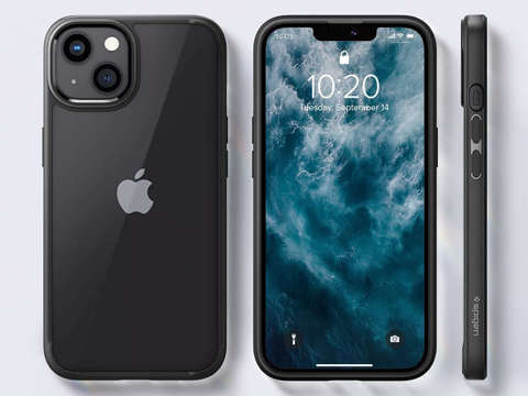 Etui obudowa case Spigen Ultra Hybrid do Apple iPhone 13 Mini Matte Black + Szkło