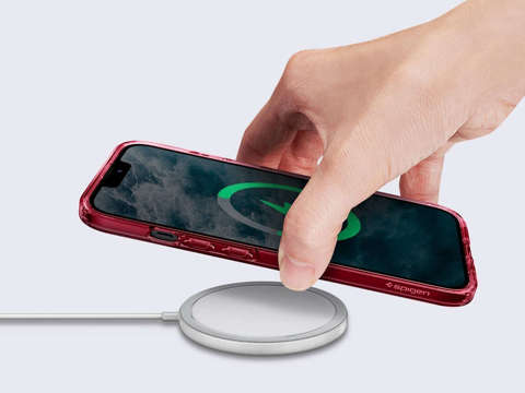 Etui obudowa case Spigen Ultra Hybrid do Apple iPhone 13 Mini Red Crystal + Szkło