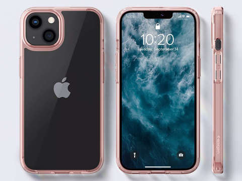 Etui obudowa case Spigen Ultra Hybrid do Apple iPhone 13 Mini Rose Crystal + Szkło