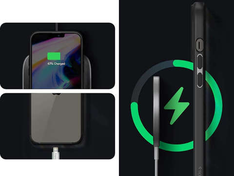 Etui obudowa case Spigen Ultra Hybrid do Apple iPhone 13 Pro Matte Black + Szkło
