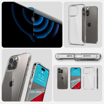 Etui obudowa case Spigen Ultra Hybrid do Apple iPhone 14 Pro Max Crystal Clear