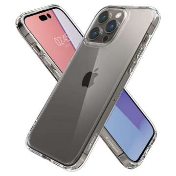 Etui obudowa case Spigen Ultra Hybrid do Apple iPhone 14 Pro Max Crystal Clear + Szkło