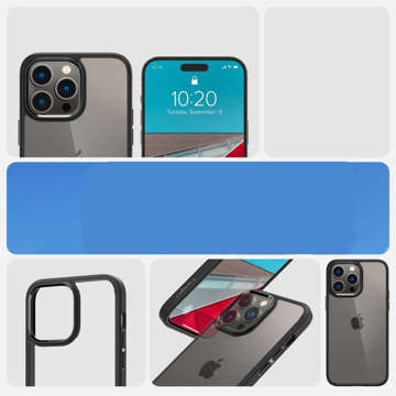 Etui obudowa case Spigen Ultra Hybrid do Apple iPhone 14 Pro Max Matte Black + Szkło