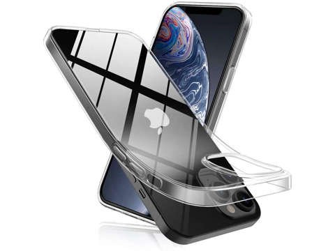 Etui obudowa case do Apple iPhone 12/ 12 Pro 6.1 silikonowe przezroczyste + Szkło Alogy