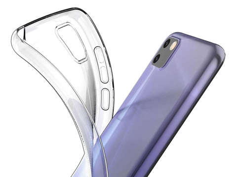 Etui obudowa case do Huawei Y5P silikonowe przezroczyste + Szkło Alogy