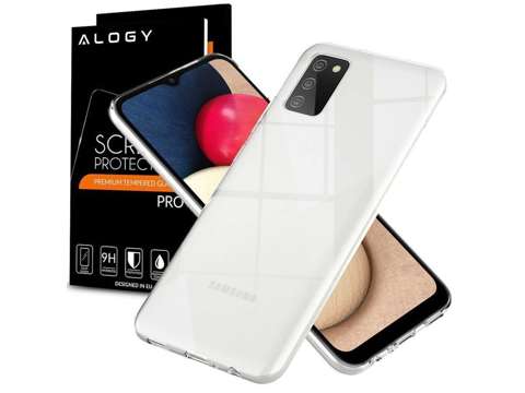 Etui obudowa case do Samsung Galaxy A02s silikonowe przezroczyste + Szkło