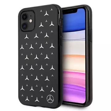 Etui ochronne Mercedes MEHCN61ESPBK do Apple iPhone 11 / Xr 6,1" czarny/black hardcase Silver Stars Pattern