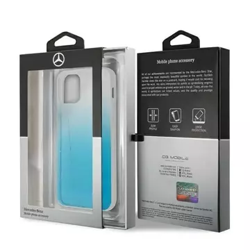 Etui ochronne Mercedes MEHCP12MCLGBL do Apple iPhone 12 / 12 Pro 6,1" niebieski/blue hardcase Transparent Line