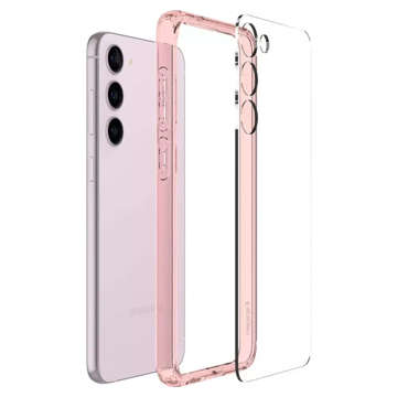 Etui ochronne Spigen Ultra Hybrid do Samsung Galaxy S23 Rose Crystal + Szkło