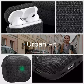 Etui ochronne Spigen Urban Fit do Apple AirPods Pro 1 / 2 Black