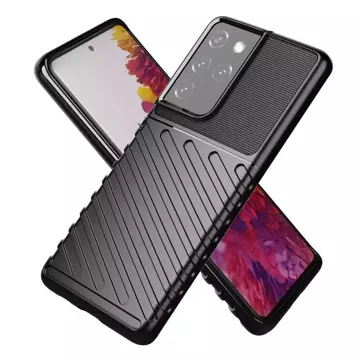 Etui ochronne Thunder Case do Samsung Galaxy S23 Ultra silikonowy pancerny pokrowiec Czarne