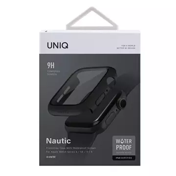 Etui ochronne UNIQ Nautic do Apple Watch Series 4/5/6/SE 44mm czarny/black