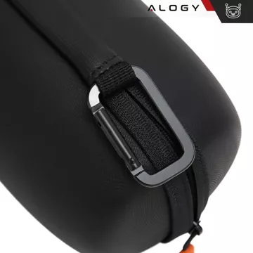 Etui ochronne case na głośnik do JBL Flip 2/3/4/5/6 Alogy Hard Case obudowa ochronna z karabińczykiem mocne Czarne