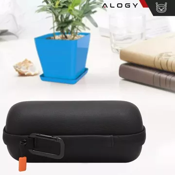 Etui ochronne case na głośnik do JBL Flip 2/3/4/5/6 Alogy Hard Case obudowa ochronna z karabińczykiem mocne Czarne