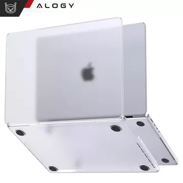 Etui ochronne do Apple Macbook Pro 16 - M1/M2/M3/M4 2021-2024 2025 Alogy AirGuard™ Elastyczna obudowa Matowa Przezroczysta Biel