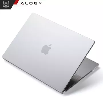 Etui ochronne do Apple Macbook Pro 16 - M1/M2/M3/M4 2021-2024 2025 Alogy AirGuard™ Elastyczna obudowa Matowa Przezroczysta Biel