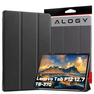 Etui ochronne do Lenovo Tab P12 12.7 TB-370 obudowa na tablet Alogy Book Cover Case Czarne