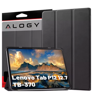 Etui ochronne do Lenovo Tab P12 12.7 TB-370 obudowa na tablet Alogy Book Cover Case Czarne