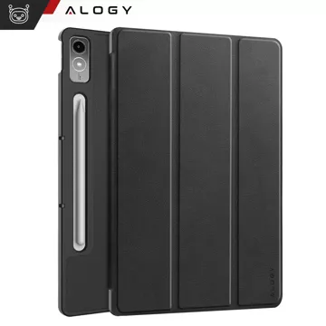 Etui ochronne do Lenovo Tab P12 12.7 TB-370 obudowa na tablet Alogy Book Cover Case Czarne + Szkło