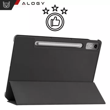 Etui ochronne do Lenovo Tab P12 12.7 TB-370 obudowa na tablet Alogy Book Cover Case Czarne + Szkło