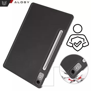 Etui ochronne do Lenovo Tab P12 12.7 TB-370 obudowa na tablet Alogy Book Cover Case Czarne + Szkło