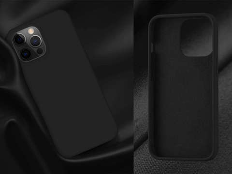 Etui ochronne do telefonu Alogy Thin Soft Case do iPhone 13 Pro czarne + Szkło