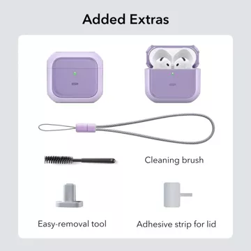 Etui ochronne na słuchawki ESR Orbit Halolock MagSafe Apple AirPods 4 Purple