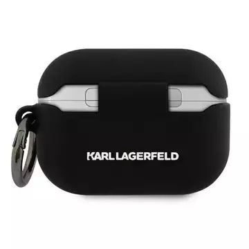 Etui ochronne na słuchawki Karl Lagerfeld KLACAPSILCHBK do Apple AirPods Pro cover czarny/black Silicone Choupette