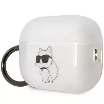 Etui ochronne na słuchawki Karl Lagerfeld KLAP2HNCHTCT do Apple AirPods Pro 2 cover transparent Ikonik Choupette