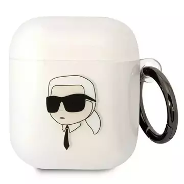 Etui ochronne na słuchawki Karl Lagerfeld do AirPods 1/2 cover transparent Karl`s Head 