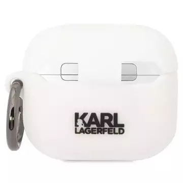 Etui ochronne na słuchawki Karl Lagerfeld do AirPods 3 cover biały/white Silicone Karl & Choupette