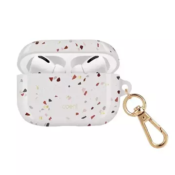 Etui ochronne na słuchawki UNIQ etui Coehl Terrazzo do Apple AirPods Pro biały/natural white