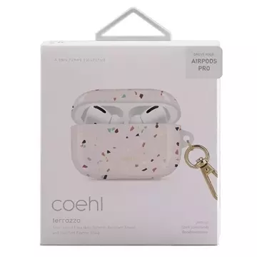 Etui ochronne na słuchawki UNIQ etui Coehl Terrazzo do Apple AirPods Pro różowy/blush pink