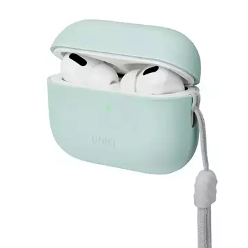 Etui ochronne na słuchawki UNIQ etui Lino AirPods Pro 2 gen Silicone miętowy/mint green