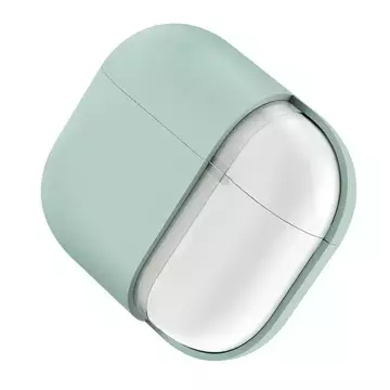 Etui ochronne na słuchawki UNIQ etui Lino AirPods Pro 2 gen Silicone miętowy/mint green