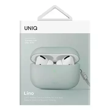 Etui ochronne na słuchawki UNIQ etui Lino AirPods Pro 2 gen Silicone miętowy/mint green