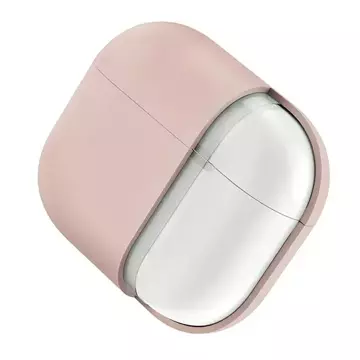 Etui ochronne na słuchawki UNIQ etui Lino AirPods Pro 2 gen Silicone różowy/blush pink