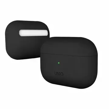 Etui ochronne na słuchawki UNIQ etui Lino do Apple AirPods Pro Silicone czarny/ink black