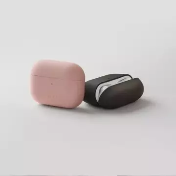 Etui ochronne na słuchawki UNIQ etui Lino do Apple AirPods Pro Silicone czarny/ink black