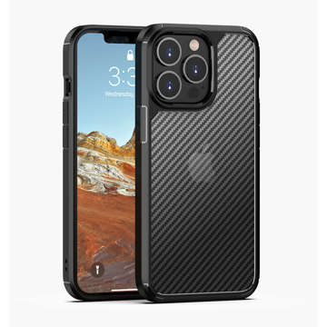 Etui ochronne na telefon Alogy Techsuit CarbonFuse obudowa do Apple iPhone 14 Pro Black + Szkło