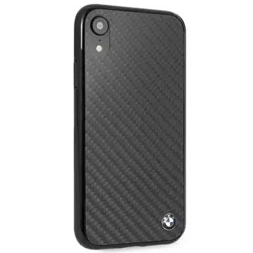 Etui ochronne na telefon BMW BMHCI61MBC do Apple iPhone Xr czarny/black Siganture-Carbon