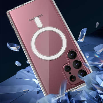 Etui ochronne na telefon FlexAir Hybrid Case do MagSafe do Samsung Galaxy S22 Ultra Clear przezroczyste