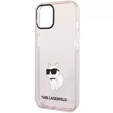 Etui ochronne na telefon Karl Lagerfeld KLHCP12MHNCHTCP do Apple iPhone 12 /12 Pro 6,1" różowy/pink hardcase Ikonik Choupette